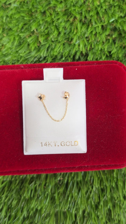 14K Chain Earrings