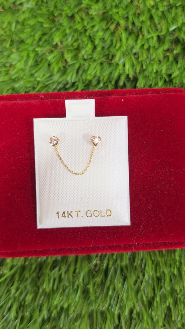 14K Chain Earrings