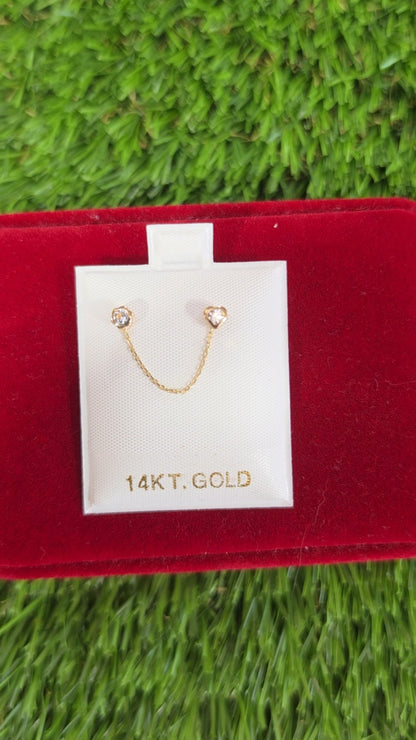 14K Chain Earrings