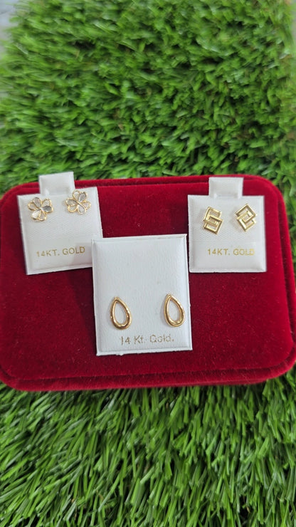 14K Stud Earrings