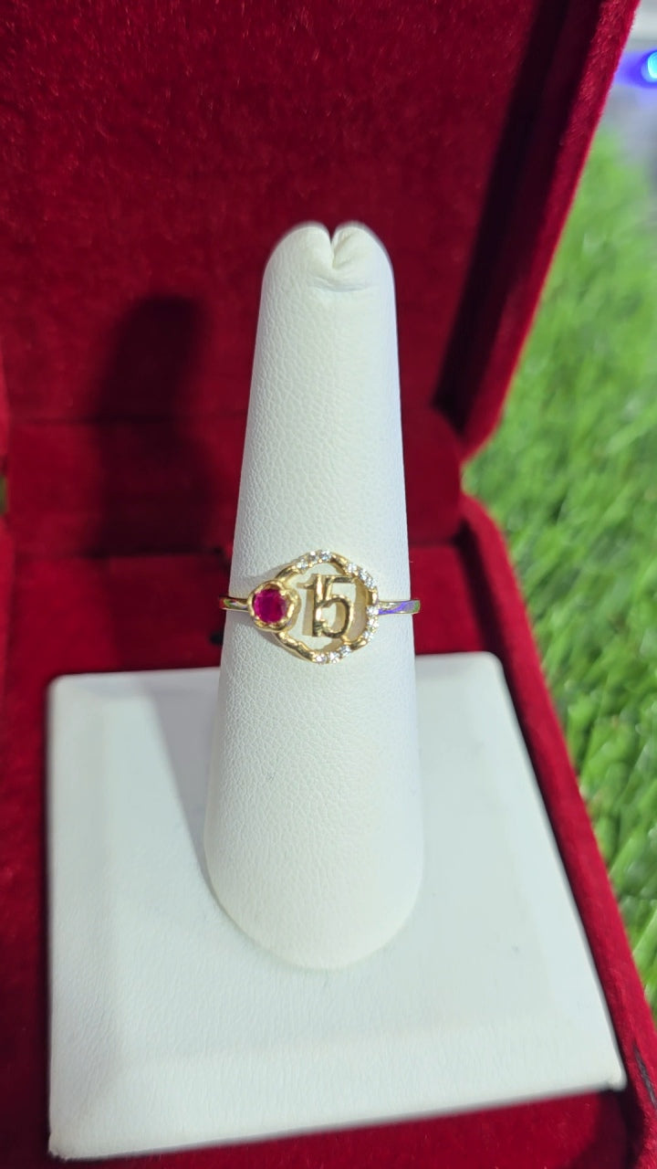 Quinceañera Ring 14k