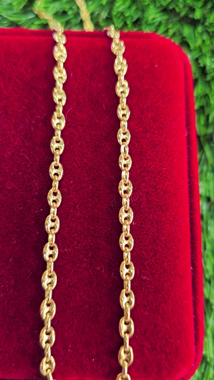 18k Mariner Chain 18" 4mm