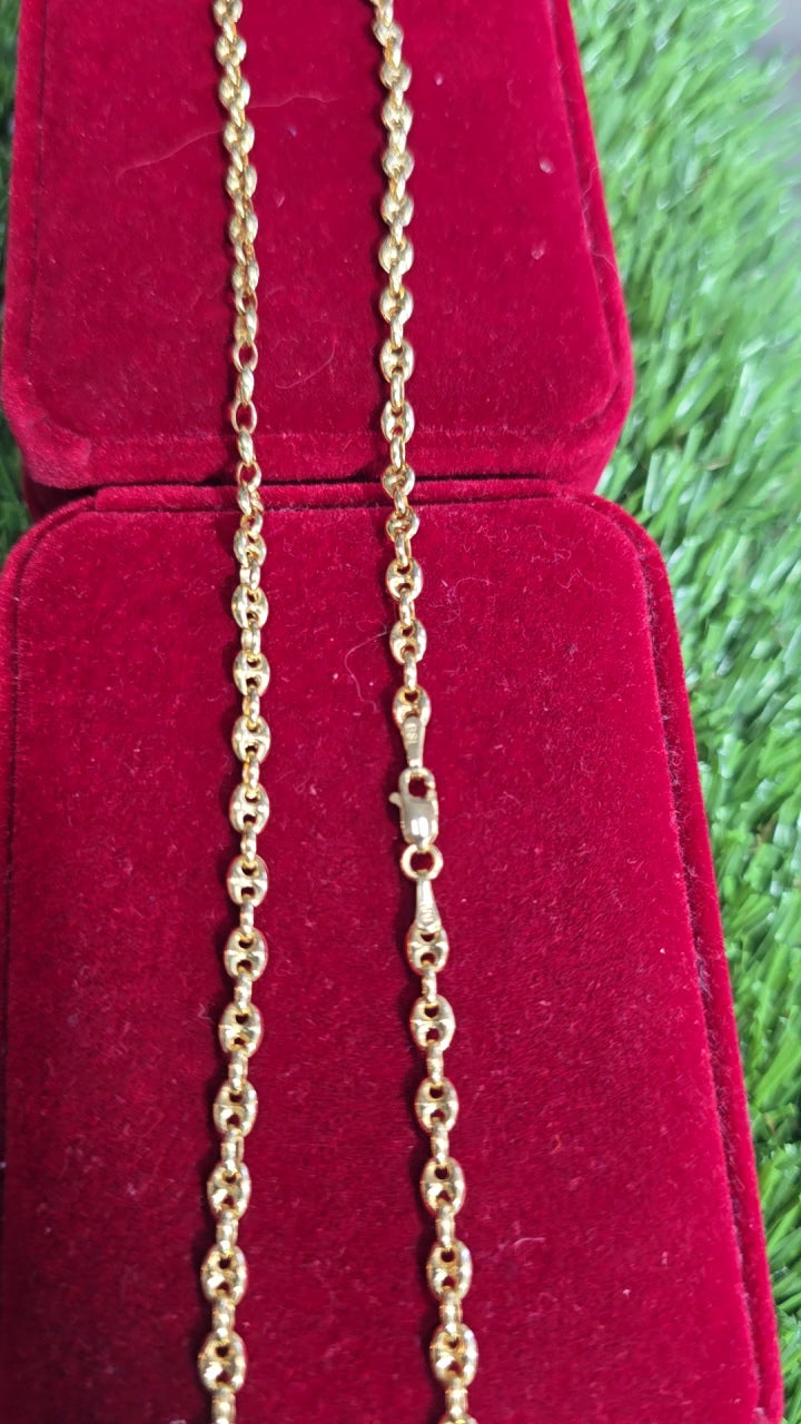 18k Mariner Chain 18" 4mm