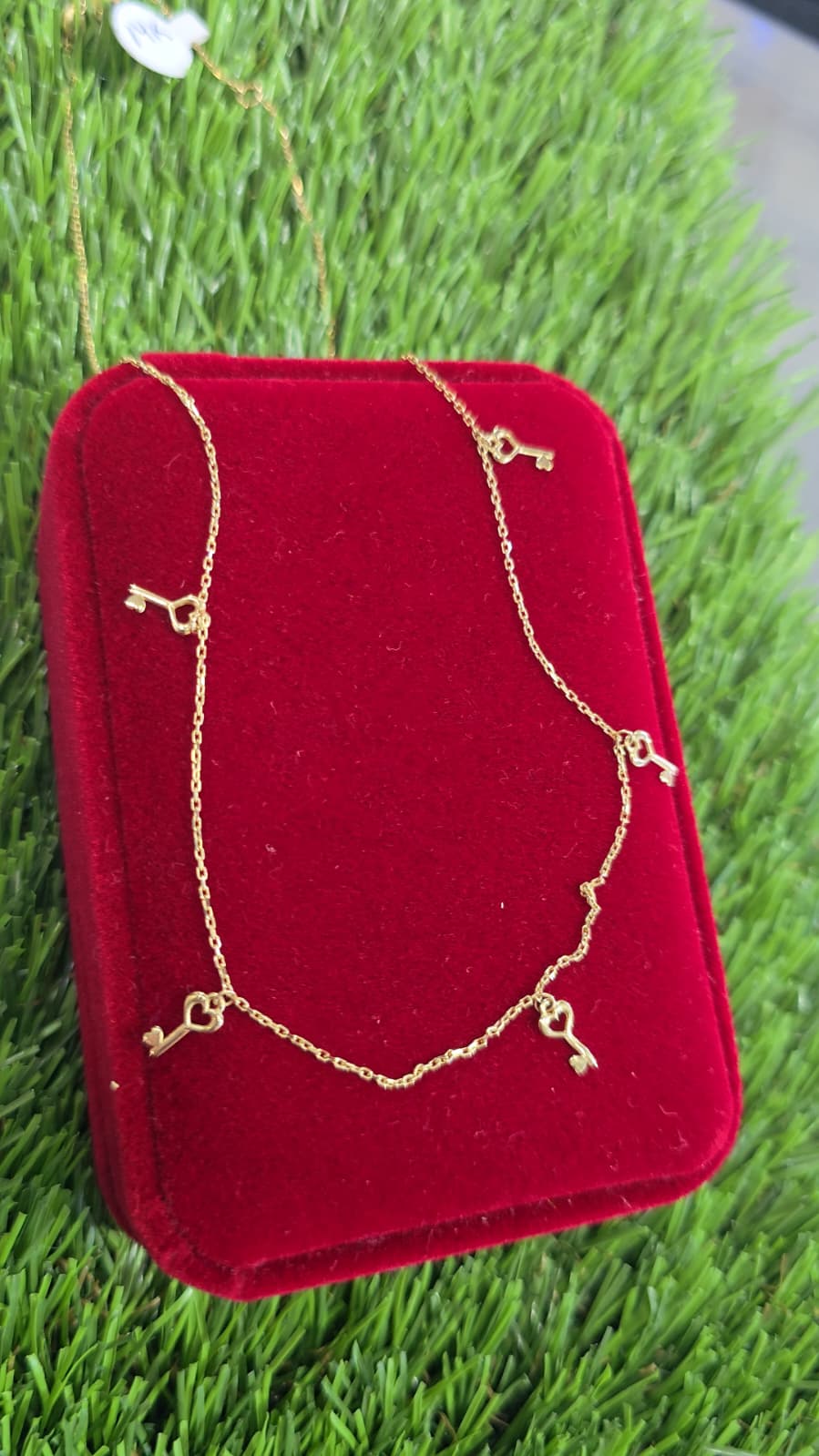 14K Gold Key Necklace