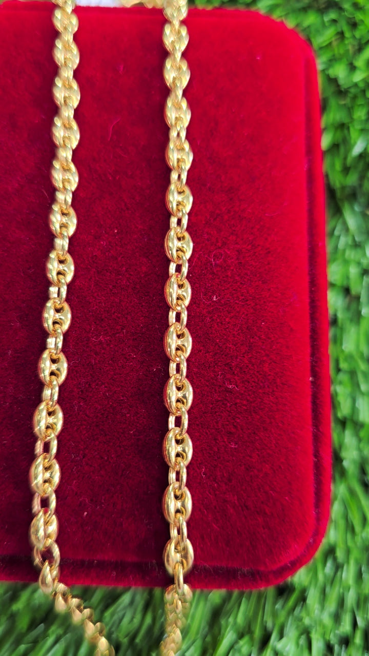 18k Mariner Chain 16" 5mm