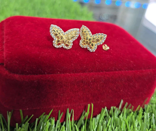 14k Butterfly Earrings