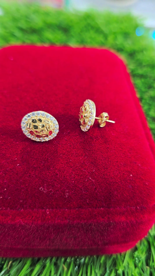 Oval Earrings 14k