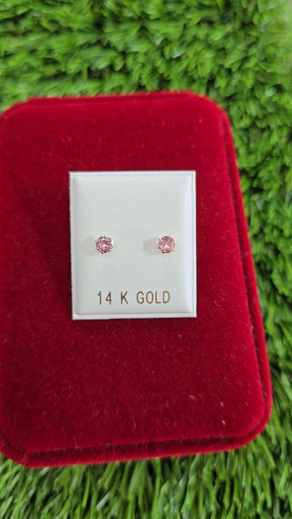 Zirconia Earrings 4mm