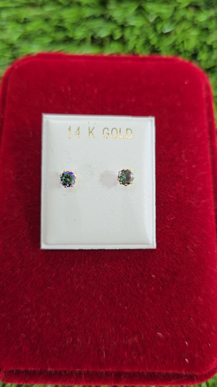 Zirconia Earrings 4mm